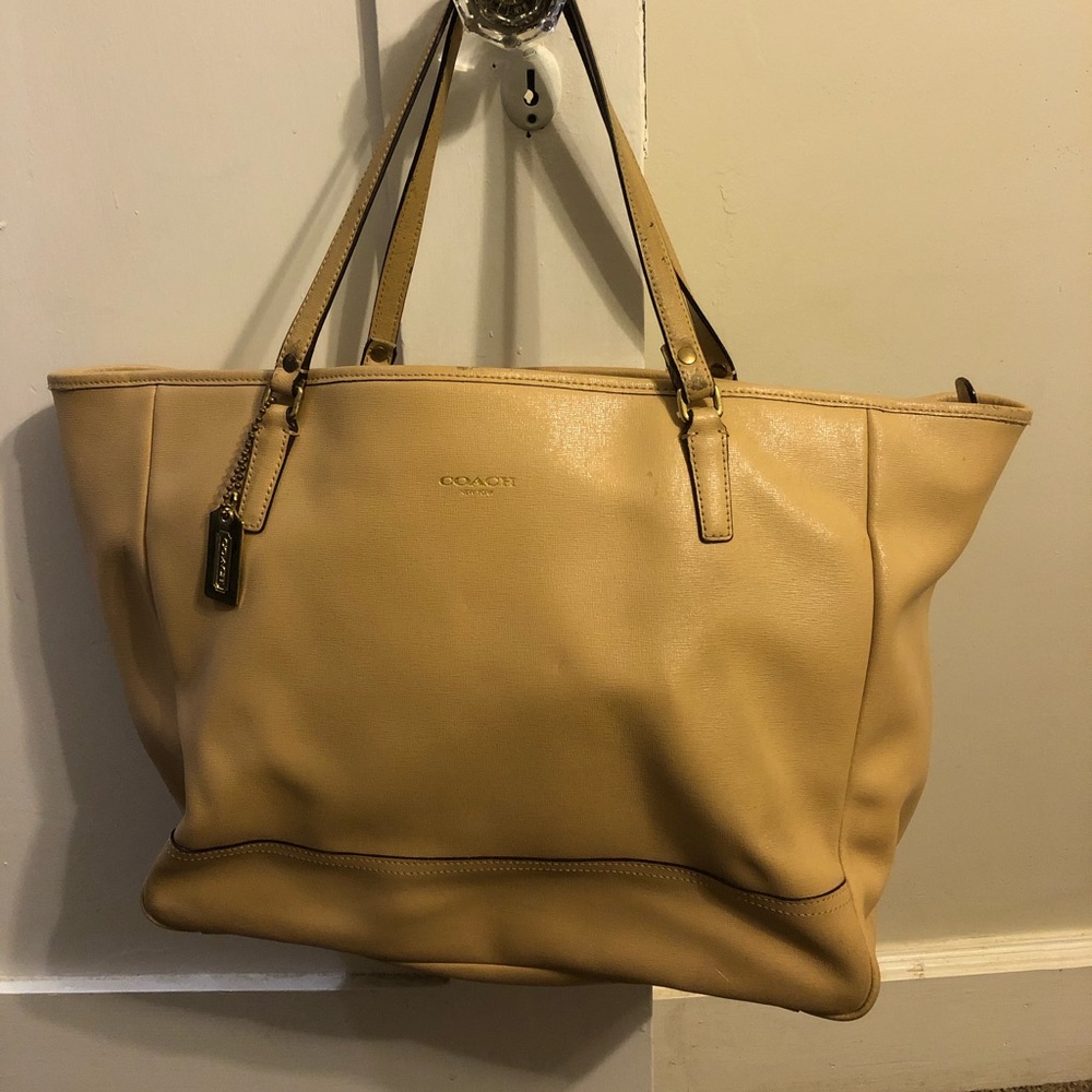 Large Tan Coach bag - was used to carry laptop